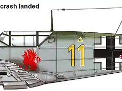 Artwork-Bf-109E1-9.JG26-(Y11+I)-Artur-Beese-crash-landed-near-Calais-1940-0B