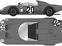 Alfa Romeo 33 - Nürburgring '67 #20 blueprint Alfa Romeo 33 - Nürburgring '67 #20 blueprint