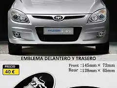 emblema delantero y trasero luxury.HI-EMAX-01.Hi-motors