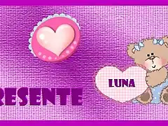 presente luna tarjeta