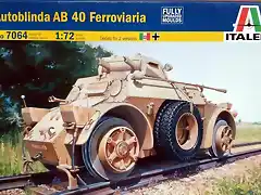 Italeri - Autoblinda AB-40 Ferroviaria - 1-72