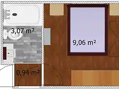 Habitacin con distribuidor