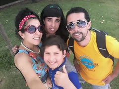 FAMILIA HUELLAS PAMPAS EN VIAJE