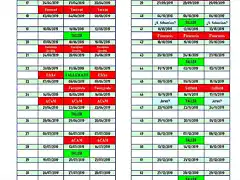 2019 CALENDARIO ACTIVIDADES cada 15