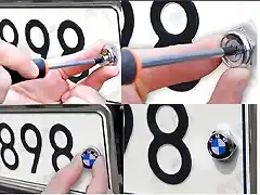 Logo-License-Plate-Frame-Bolt-Screw-Emblem-2PCS