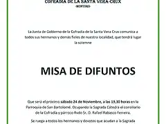 Misa de Difuntos Vera Crux