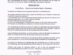 convocatoria elecciones resucitado