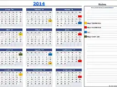 CALENDARIO 2014...