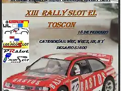 cartel XIII RALLY EL TOSCON