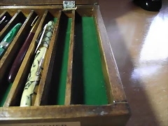caja de plumas artesanal 005