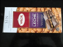 chocolate valor almendras leche chocolate valor almendras leche