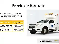 remate ambulancia s10