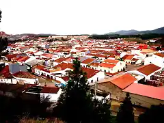 Vista de Nerva desde el cerro pelambre.