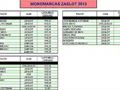 MONOMARCAS ZASLOT 2013-1