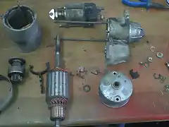 motor de arranque sucio