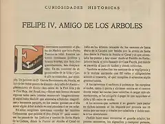 Felipe IV, amigo de los ?rboles