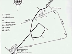 Mapa de la batalla del cabo de palos.