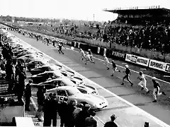 1963 depart type le Mans pour la derniere fois au tour