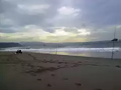 pesca en playa
