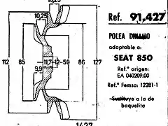 polea dinamo seat 850