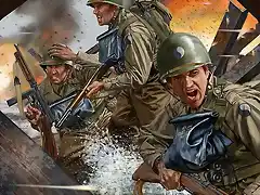 Hombresdela29DivisindeInfanteradesembarcandoenlaPlayaOmahaNormanda6dejuniode1944 copia