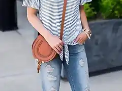 Moda joven Mujer Pantalones Vaqueros Desgastados