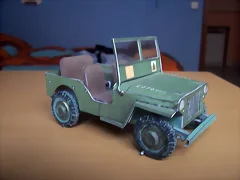 Willys jeep 1:25 de Modelik_frontal