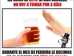 No al alcohol