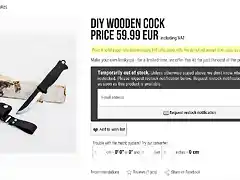 diy wooden cock