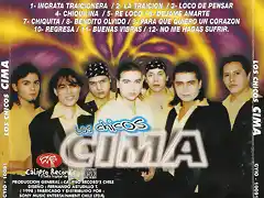 Los Chikos Cima - Los Chikos Cima (1998) Trasera