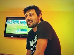 Hugo en cena antes del bolo 5 Hugo en cena antes del bolo 5