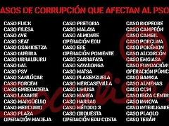CASOS DE CORRUPCCION DEL PSOE CASOS DE CORRUPCCION DEL PSOE