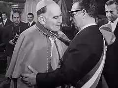 Cardenal Silva Henriquez con Salvador Allende