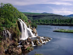 Fall Creek Falls and Snake River, Idaho Fall Creek Falls and Snake River, Idaho