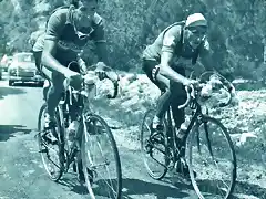 1955 - Tour. 11? etapa, 5 Kubler fuerza el ritmo y solo le sigue Geminiani