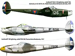 Esquemas P-38 Cuba y Honduras