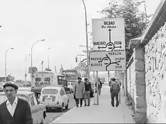 Vitoria Gasteiz - Calle Portal de Arriaga, rechts Friedhof Santa Isabel,1977