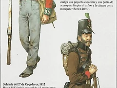 Soldado ingls y cazador portugus.