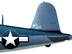 53. F4U-1 Corsair BuNo 17649 No.1 'Big Hog' flown by Lt Cdr John T Blackburn of VF-17, Ondonga, November, 1943b