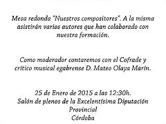 cartel mesa redonda