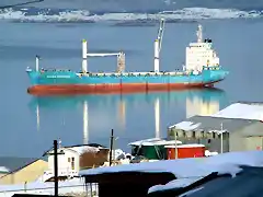 Barco fantasma en la Baha de Ushuaia