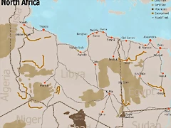 Ubicacin del oasis de Kufra y Tobruk entre otras locaciones