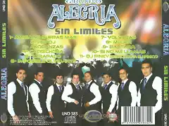Alegria - Sin Limites (2010) Trasera