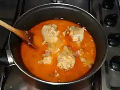 Muslos de pollo en salsa