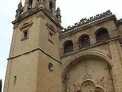 ABALOS  (LA RIOJA) IGLESIA DE SAN ESTEBAN PROTOMARTIR S.XVI TORRE BARROCA DEL S.XVIII