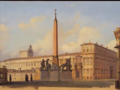 Piazza di Monte Cavallo (1847) Ippolito Caffi Piazza di Monte Cavallo (1847) Ippolito Caffi
