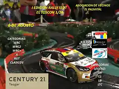 CARTEL RALLY SLOT 124 EL TOSCON