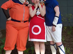 naruto , sasuke y sakura gordos xD