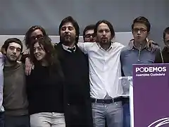 Pablo Iglesias  y su equipo-16.11.14