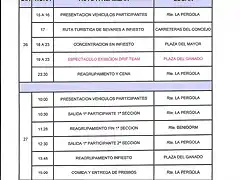 HORARIOS